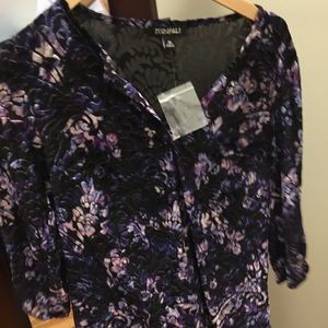 Floral work blouse